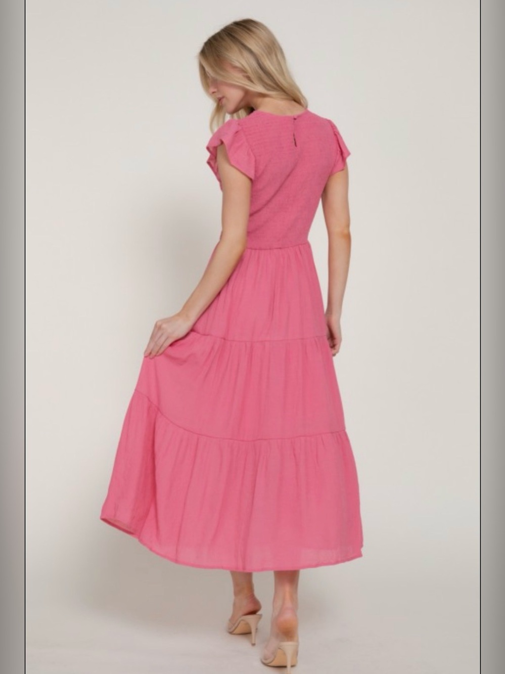 76.  BLUSH SUMMER DRESS - Picture 2 of 2